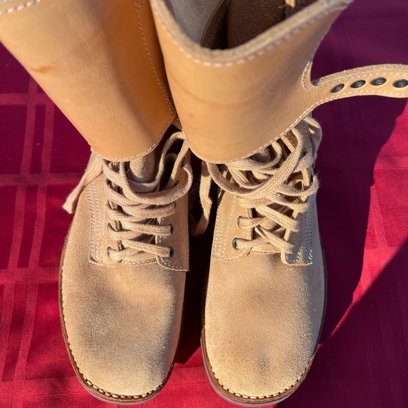 Men\'s Stylish Tan Combat Boots main image 5